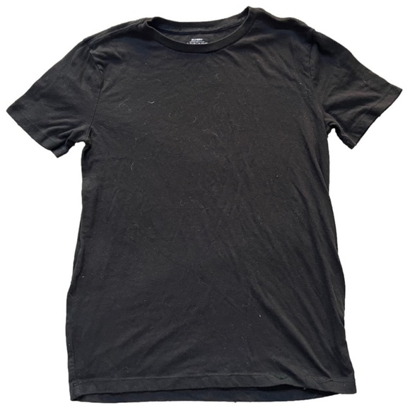 Old Navy Solid Black Basic Tee, Youth Boy’s XL, Size 14/16, Preloved - Picture 1 of 2